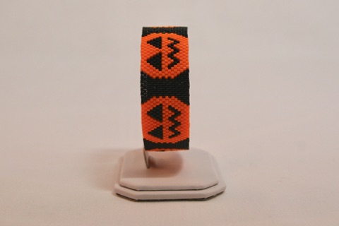 *Jack O Lantern Peyote Bracelet